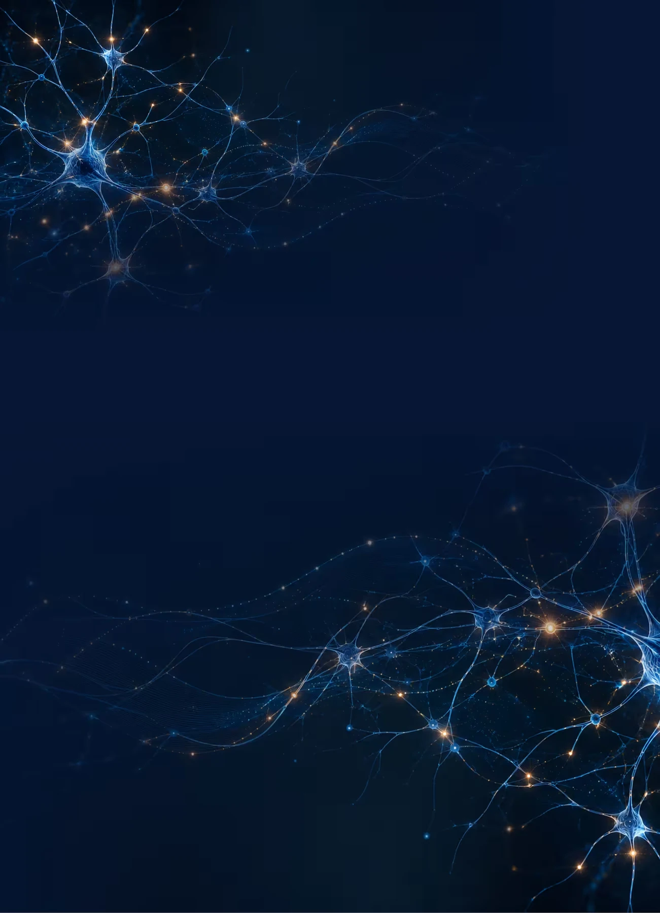 Illustration of a neural network representing the brain pathways Cognifort is formulated to support